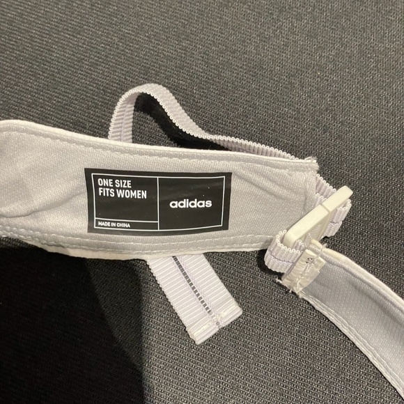 NWOT Adidas white visor unisex all sport golf/tennis cap one size - Picture 2 of 2
